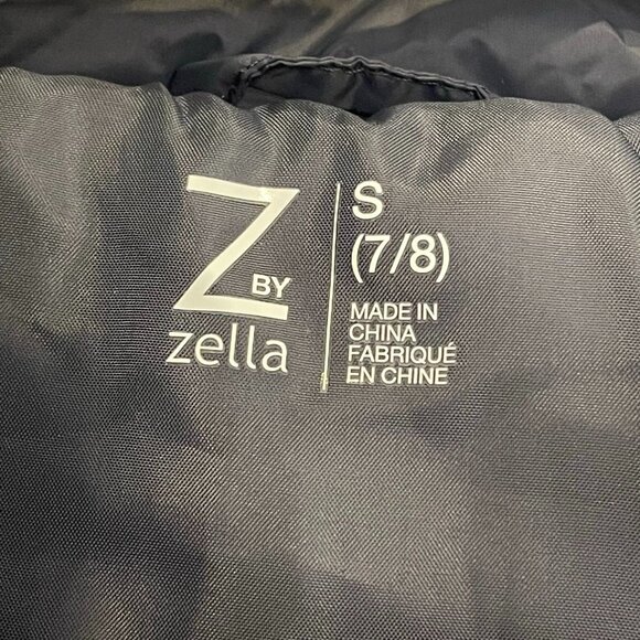 NWOT Zella Kid's Puffer Jacket Size 7/8 Black - Picture 4 of 5